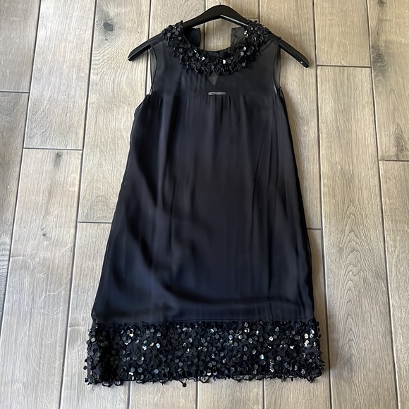 NWOT Milly beaded black dress - Picture 3 of 14
